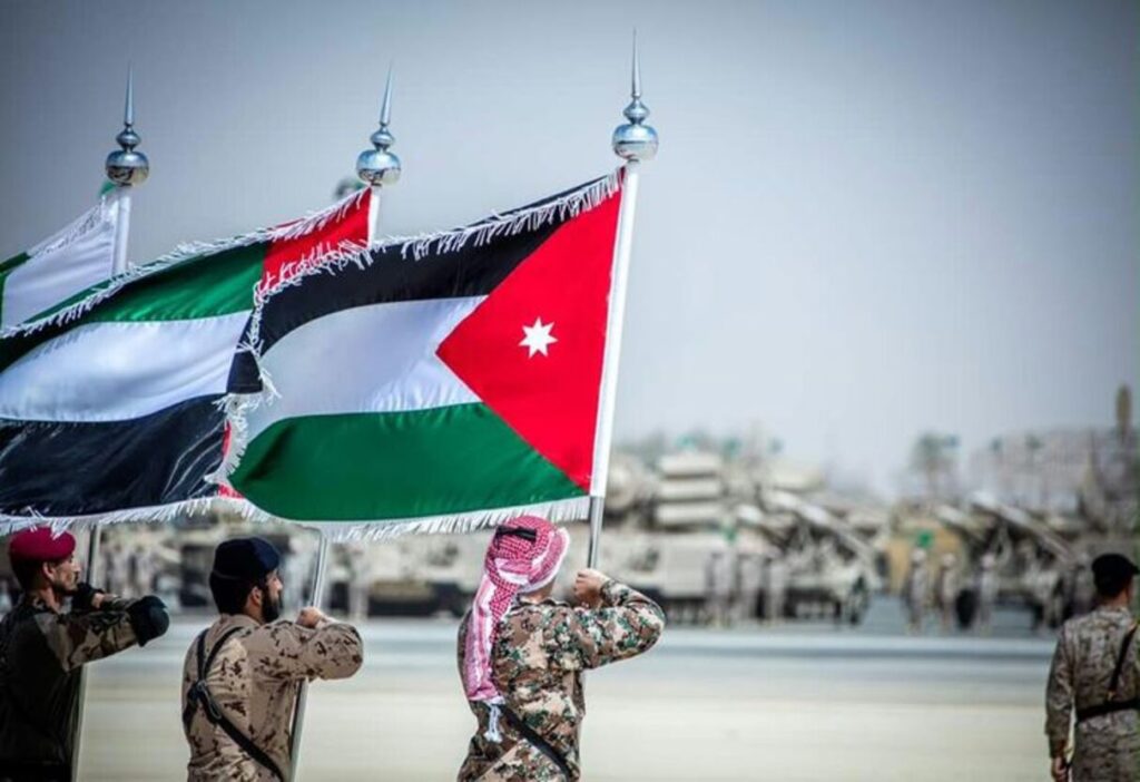 jordan-flag-held-at-military-parade