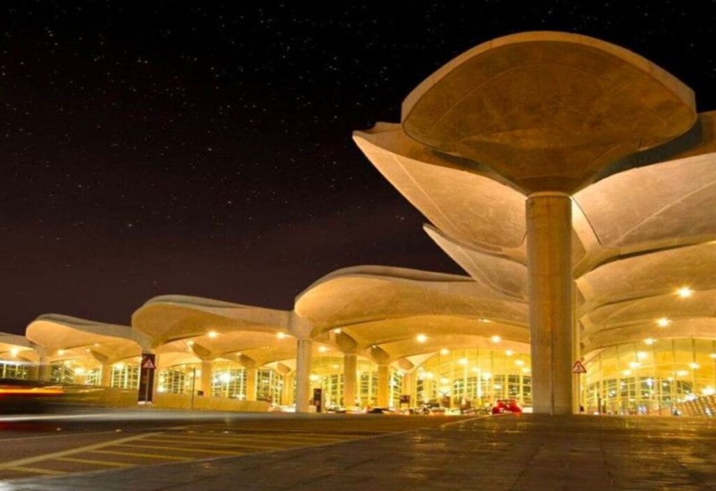 Queen-Alia-International-Airport-at-night